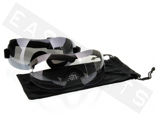 Masque casque Jet BARUFFALDI Matiz hydrophobe noir (écran standard)